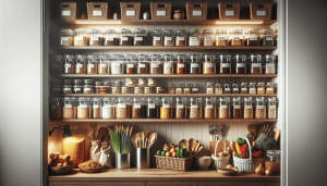 how can i design a space efficient and organized kitchen pantry